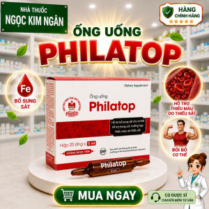 Ống Uống Philatop Khapharco – Hỗ Trợ Bổ Sung Sắt Hỗ Trợ Tăng Cường Sức Khỏe - Hộp 20 Ống x 5ml