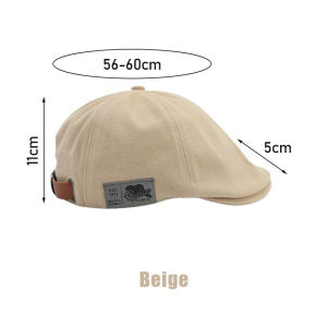 Side Letter Sticker Newsboy Caps British Painters Hats Adjustable Flat Cap Hip Hop Berets Peaked Cap
