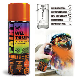 WEL Tools Spray Paint Rust Proof Fast Dry - Strong Adhesion Color Lasts Long Rustproof & Waterproof Long-Lasting Vibrant Color