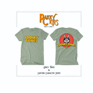 Rakky Kids Kaos Anak Karakter Kartun Garfield Sesame Street Super Mario Monster Inc MIckey Mouse Winnie The Pooh Toy Story Looney Tunes Scooby Doo Tom & Jerry Bahan Cotton Combed 30S untuk Anak Usia 3 - 12 Tahun