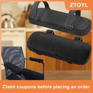 【ZTOYL】 1 2Pcs Auto Replacement Accessories Car Memory Foam Soft Armrest Winter Popular Comfortable Cars Chair Arm Pillow Hand Pad
