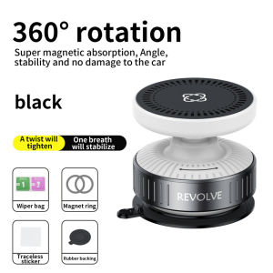2025 New Car Phone Holder 360 ° Rotation Magnetic Vacuum Adsorption Mobile Phone Holder Desktop Wall Bathroom Universal Bracket