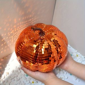 Q-1151 STORE Colorful Mirror Pumpkin Ornament Exquisite Small Size Pumpkin Home Decor Creative Pumpkin Figurines Halloween Party