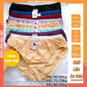 quần lót nữ thun lạnh thái lan mịn bigsize nữ 65-100kg quan lot nu lưng cao thun lạnh ren quần lót thông hơi nữ quần lót cotton nữ quần chip nữ combo 10 quan lot nư cotton combo 5