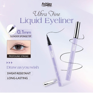 Ashley Shine Waterproof Eyeliner Evenly Pigmented Long Lasting Liquid Smudge-proof Sweat Proof Easy To Wear Black Eyeliner Pencil Eyes Makeup Cosmetic