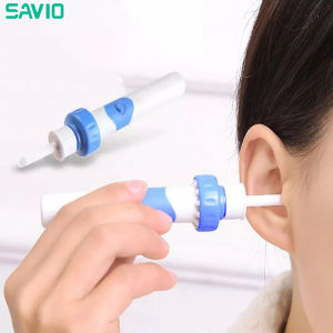 SAVIO Electric Cordless Ear Pick Ear Wax Removal Kit Ear Cleaner Safe Vibration Painless Ear Cleaner Remover Spiral Ear Cleaning Device