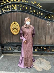 Rosaline Dress SNOWY DRESS SILK MIX TILLE BRUKAT GAUN KONDANGAN BUSUI FRIENDLY | SONYA DRESS TILLE GAMIS REMAJA MAXI DRESS SIMPLE