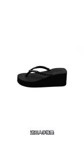 [Free Shipping] 2026 New Style WomenS Outdoor High-Heeled Fashion Flip-Flops WomenS Wedge-Heeled Sandals Trendy Ins-Style Sandals