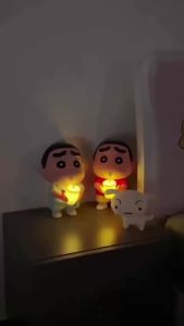 Cute Bedside Lamp Crayon Doll Night Light Modern Desk Decor Childrens Room Toy Gift Novelty Lighting