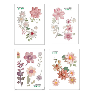 Flower Pattern Switches Cover Sticker for Living Room Bedroom Kitchen Easy Application and Remove Home Decoration