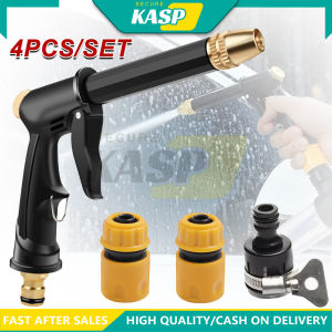 4PCS Pressure Nozzle Garden Hose Water Jet Car Wash Nozzle High Pressure Washer Nozzle Set Adjustable Hose Nozzle With Connector
