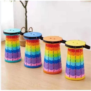 DELI CHAIR RAINBOW Kursi Lipat Portable Kursi 150kg Bangku Lipat Outdoor Kursi Pancing Kursi Gunung Camping SHENAR - LEMARIMAJUJAYA