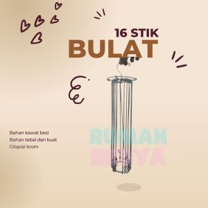 Folding Hanger Besi 24 Stik Gantungan Jemuran Baju Bayi Bahan Kawat Stainless Steel