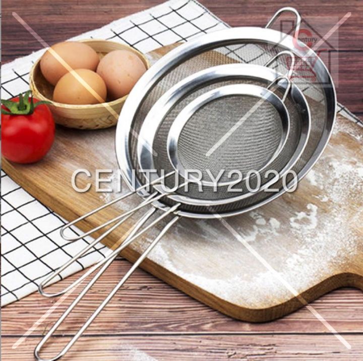 Stainless Steel Wire Fine Mesh Oil Strainer Flour Sifter Sieve Strainers DIY Kitchen Tools Lazada