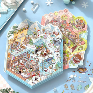 [KW] BIG Scene Stickers Collection A| 3D Scenery & Landscaping Stickers | Scrapbook & Journaling Stickers | Cute Stickers & Device-Free Toy | Fun & Creative Gift | Stress Relief & Calming Stickers