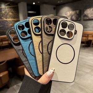 For Xiaomi Mi 15T Pro Case Hard Silk pattern Magnetic Wireless charging Protective Back Cover Case For Xiaomi Mi 15T Pro Shell