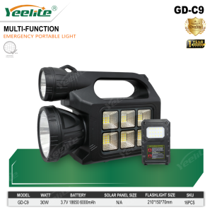 YEEHOME 2025 GD CSERIES Ultimate Portable Handheld Camping Light with Mobile Charging Solar Lighting System