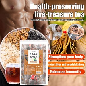 🇸🇬【男人雄风再起】㊙ Ginseng Health Tea Mens Kidney Tonifying Tea Bag Teh Ginseng Huangjing Wubao Teh Kesihatan Uncang Teh Tonik Buah Pinggang Lelaki 人参五宝茶保健茶男补肾