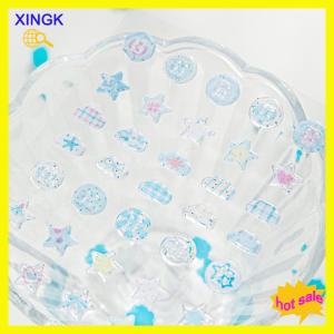 XINGK 1 4Pcs 3D Stickers Olden Ocean Clover Star Cute Stickers DIY Craft Scrapboo Journal Phone Cases Hand Account Decorative Stickers
