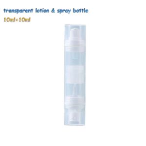 HUNIU Rỗng 5/10ml Ngoài trời Hộp đựng mỹ phẩm Đóng chai Phụ nữ Bơm lại Chai Hộp đựng kem Lotion không có không khí Chai Chai bơm chân không Chai Hai đầu Bình xịt