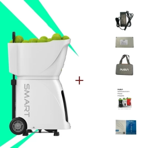 SG PUSUN PP-Smart Tennis Ball Serving Machine Ultralight Tennis Topspin Trainer Mobile APP and Remote Control Dual Modes