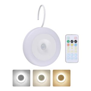 NEB11 USB Rechargeable Motion Sensor Night Light ic Cordless Wall Lights Home Light Round Shape Smart LED Night Lamp Hallway