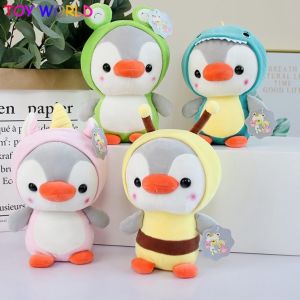 25cm Soft Kawaii Penguin Birthday Party Plush Toy Cute Turn Penguin Doll Kawaii Stuffed Animal Gift