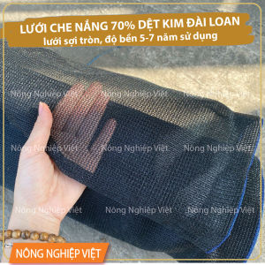 Luới Che Nắng Dệt Kim Đài Loan Khổ 2m 3m 4m 70% che phủ màu đen xanh