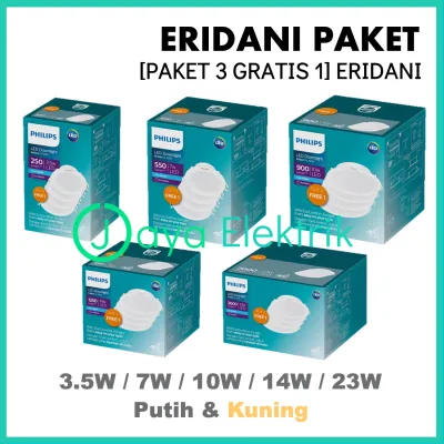 PHILIPS LED Downlight Plafon Eridani Multipack Putih Kuning 3.5W/7W/10W/14W/23W - Lampu Hemat Energi
