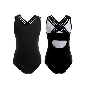 332LOLANTA 3-14 Years Kids Girls Ballet Dance Leotard for Toddler Gymnastics Children Classics Camisole Straps Cross Style Leotards Ballet Clothes