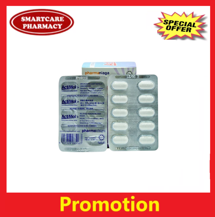 Pharmaniaga Actimol / Pamol (Exp: Sept 2025) Paracetamol 650mg ...
