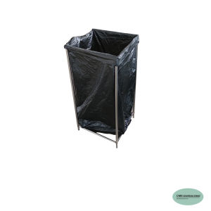 CMS ที่แขวนถุงขยะ แบบพับได้ ขนาด 15*15 นิ้ว สูง 30 นิ้ว แขวนถุงดำขนาด 30*40 นิ้ว. ความจุ80-85ลิตร.