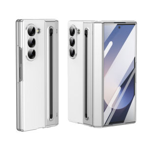 For Samsung Galaxy Z Fold 8 Ultra 5G Case PU Leather With S Pen Case For ZFold 8 Fold8 Ultra Hinge Protection Screen Glass Cover