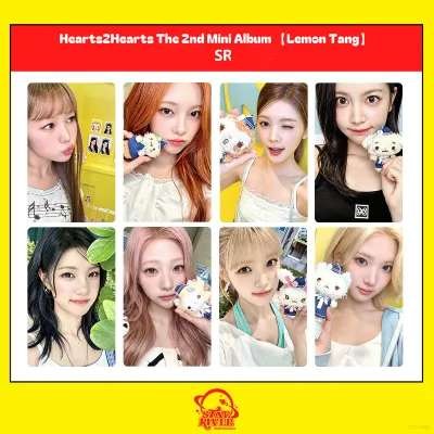 clu 8PCS/Set Hearts2Hearts LOMO Card 2nd Mini Album Lemon Tang Postcards Collection Star Peripheral ulc