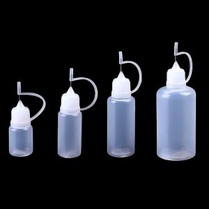 Needle Tip PE Plastic Squeezable Dropper Bottle 10ml 50ml Sealed Leak Resistant No Clogging