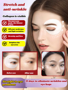 ✨ Firming Eye Mask Patch For Wrinkle Miracle With Water-Feel Transparent Protective Film Collagen Lotion To Tighten Skin And Penetration - 15-Minute Wrinkle Miracle Collagen Forehead Patch Eye Mask Patch