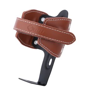 Bicycle water bottle holder retro cowhide leather mountain bike water bottle holder adjustable mountain bike water bottle holder suitable for folding mountain bikes