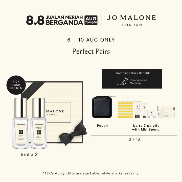 [8.8 Exclusive] Jo Malone London Scent Pairing, Cologne 9ml x2, Black