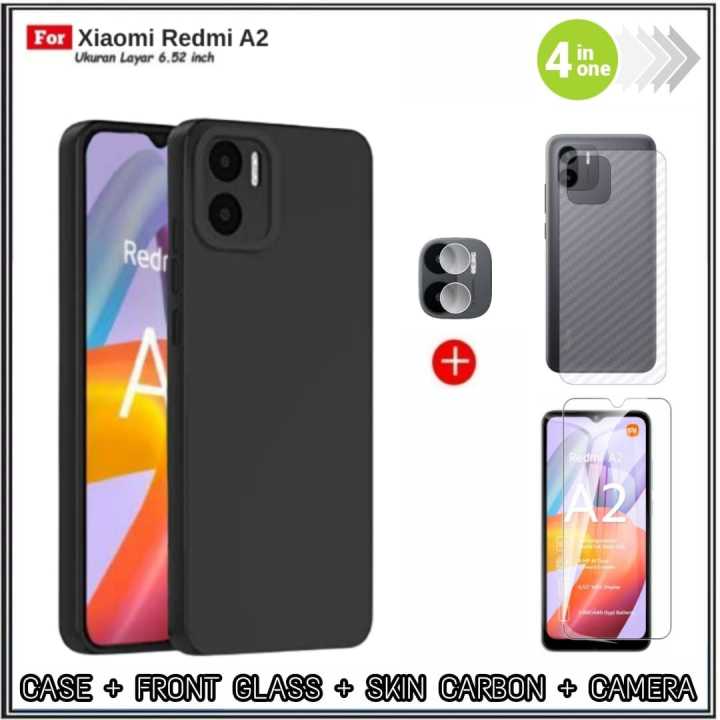 Paket%204in1%20Case%20Xiaomi%20Redmi%2012C%20A1%20A2%20Casing%20Cover%20Free%20Tempered%20Glass%20Layar%20Dan%20Camera%20+%20Garskin%20-%20Image%204