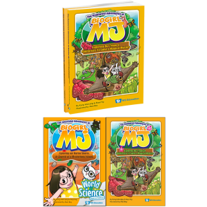 WS E - Biogirl MJ Comic Book and World of Science Bundle Set - Age 6-12+ Kid Children Book Primary STEM Educational Gift Books World Scientific