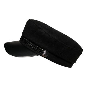 Captain Hat Autumn Winter Fashion Ladies Beret Military Captain Cap Hat Sailor Cap