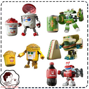 Transform Mech Model Toy Dual Form Transform Robot Toy Simulation Ice Cream Fries Burger Play House Childrens Surprise Gift