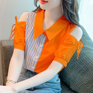 Áo Sơ Mi Hở Vai Phong Cách Hàn Quốc M17