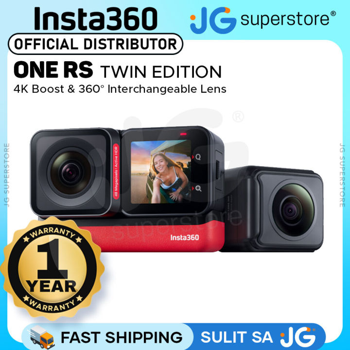 Insta360 ONE RS Twin Edition Waterproof 4K 360 Action Camera 60FPS