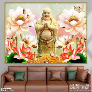 Gạch tranh 3d tài lộc sang trọng