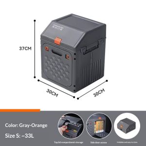 Collapsible Car Storage Box Large Capacity Foldable Trunk Organizer Multipurpose Storage Container for Car Home Camping