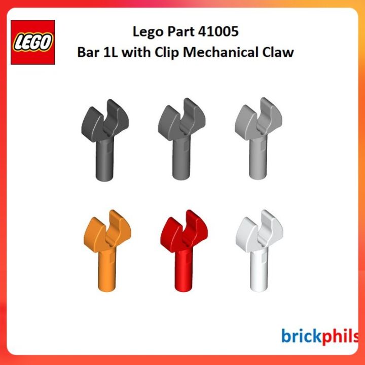 Lego Part 41005 Bar 1L with Clip Mechanical Claw (5pcs per Lot) | Lazada PH