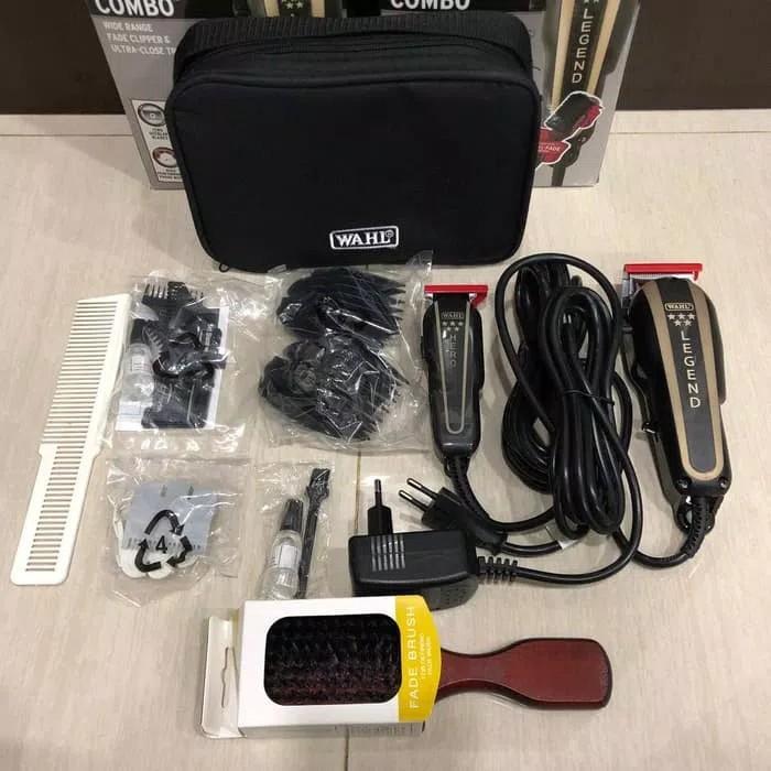 wahl combo legend barber combo alat pencukur rambut wahl original paket  mesin potong gunting cukur pangkas rambut clipper dan trimmer hair clipper 