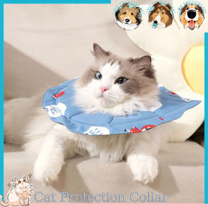 Cartoon Pet Elizabethan Collar Cactus Pattern Waterproof Pet Cone Collar Anti Licking Adjustable Cat Protection Collar