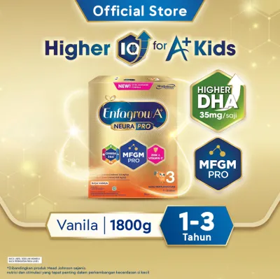 Enfagrow A+ 3 Susu Formula Anak 1-3 Tahun Rasa Vanila 1800gr